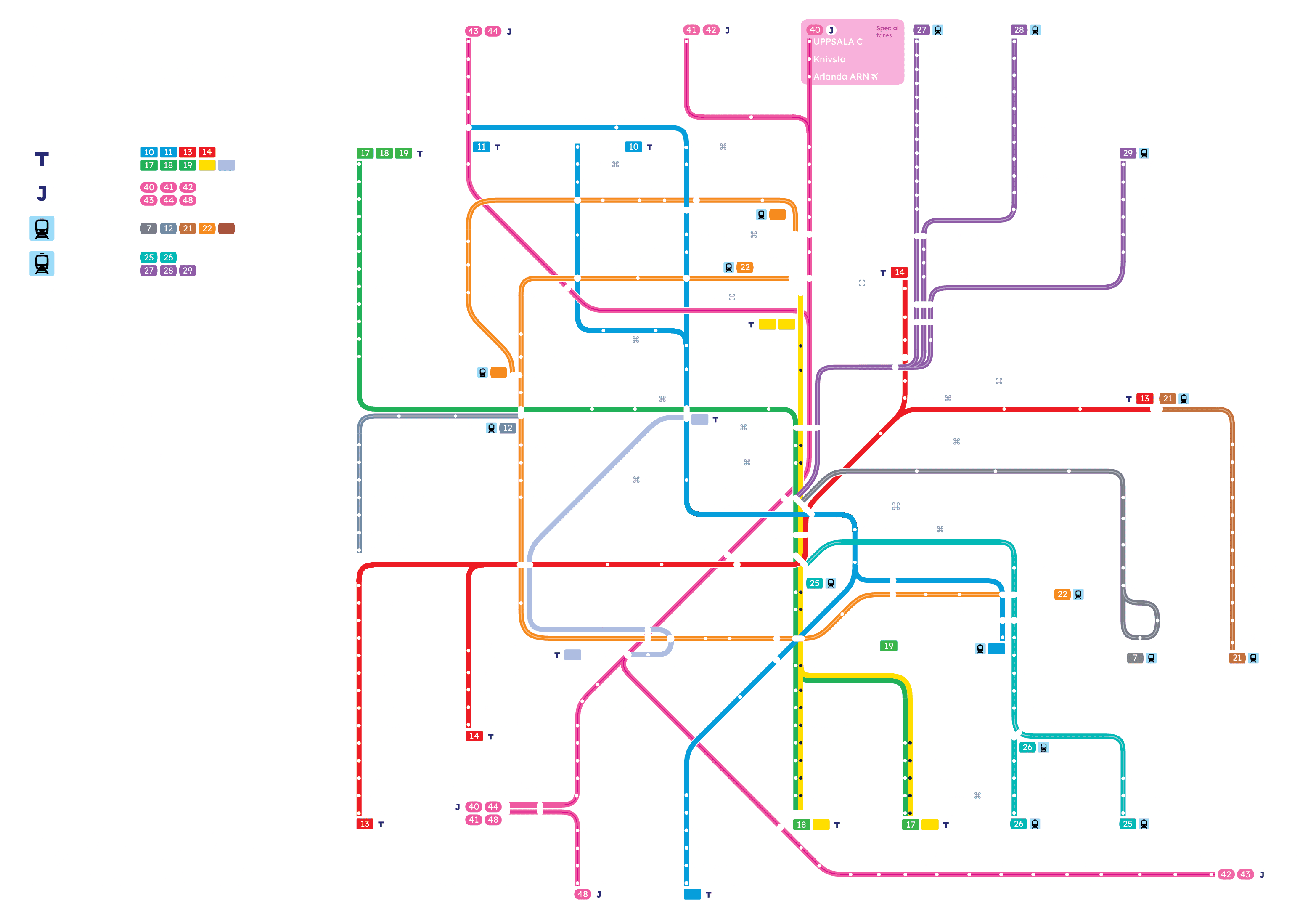 Vidare är trafikkartan beredd för tillägg av nya stationer och lätt redigerbar